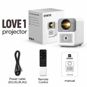 byintek love 1 projector package